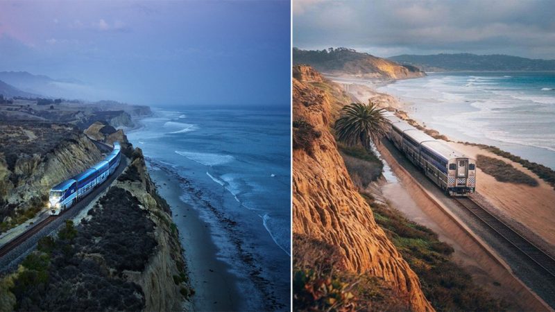 The train tracks between Torrey Pines and Del Mar