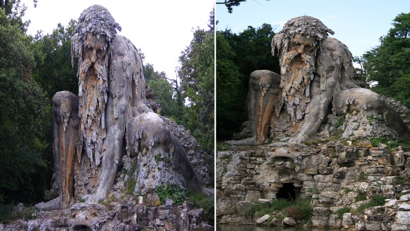 “The Colossus of the Apennines 17th Century : A Majestic Guardian Sculpture in the Park of Pratolino”