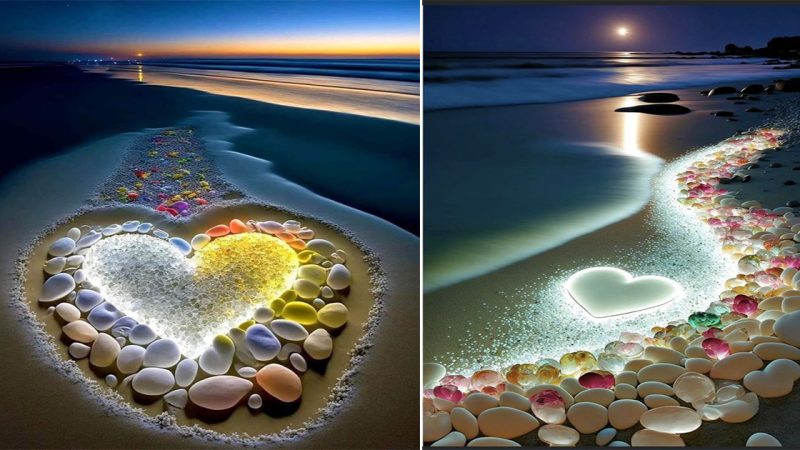 Heart-Shaped Rocks: Nature’s Romantic Gesture in the Ocean