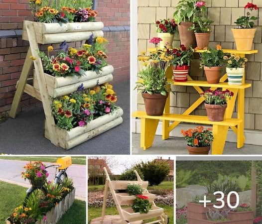 Enhance Your Garden’s Appeal with 30 Exquisite Wooden Pots and Flower Boxes